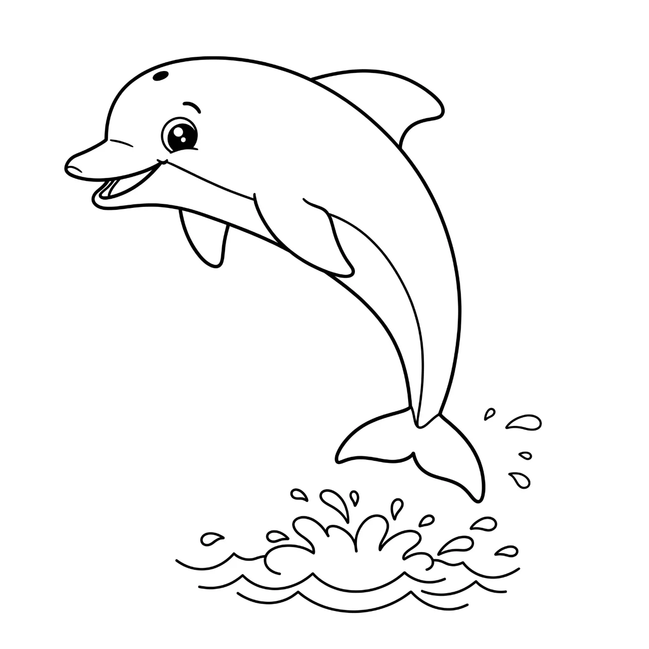 🐬 Free Dolphin Coloring Pages for Kids! | Look.Kids