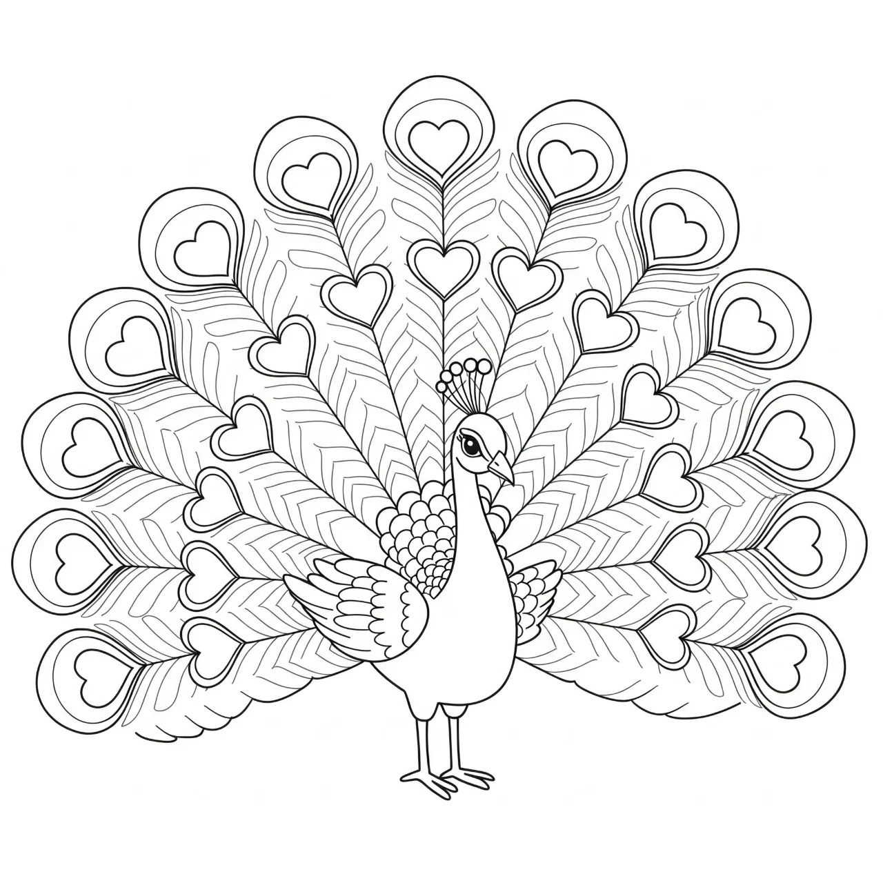 Peacock Heart - Filled with Love!