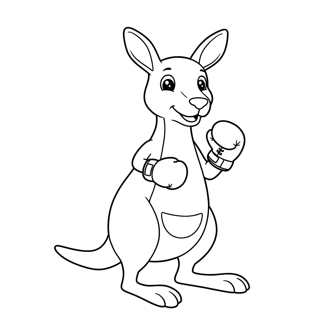 4. Boxing Kangaroo Ready to Play