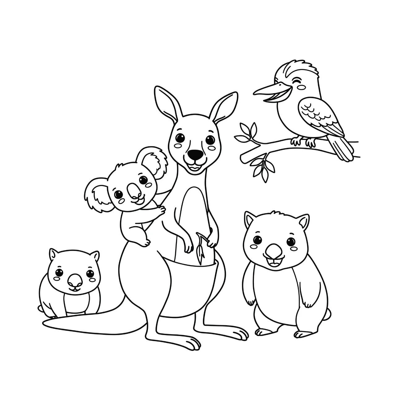 9. Kangaroo with Australian Animals