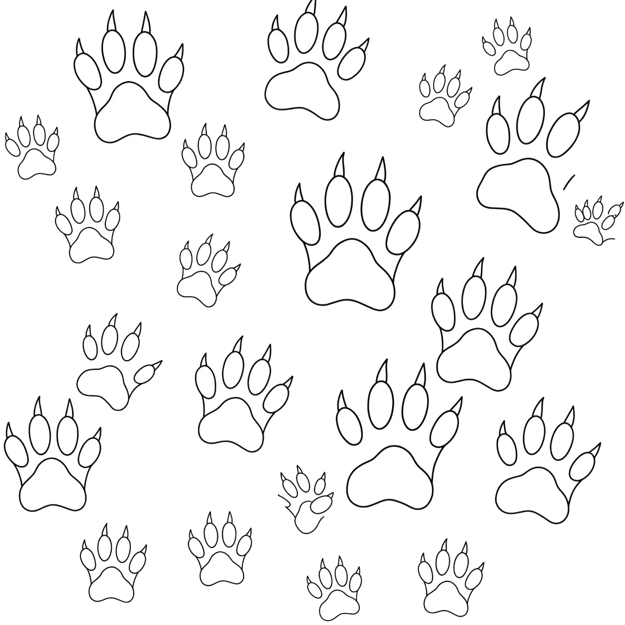 13.  Kangaroo Paw Print Fun