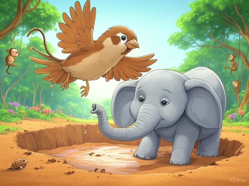 The Tiny Sparrow’s Big Rescue: A Fun Animal Adventure Story
